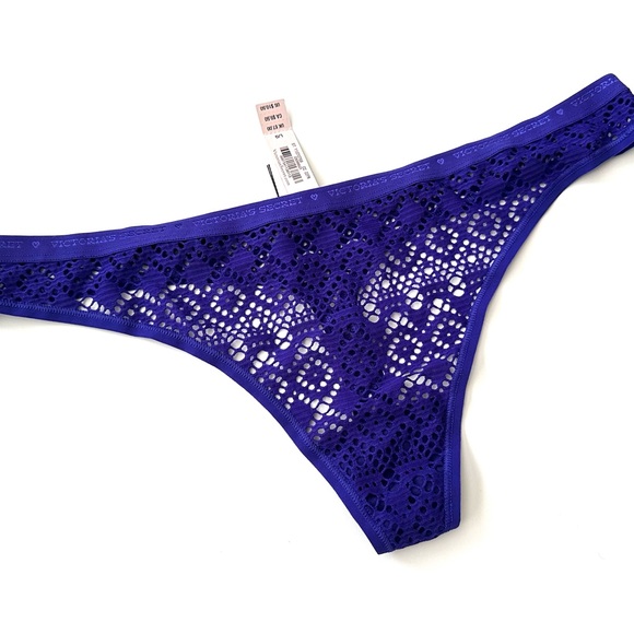 PINK Victoria's Secret Pink SET OF 4 Different & Discontinued Thong NWT L - Picture 4 of 10